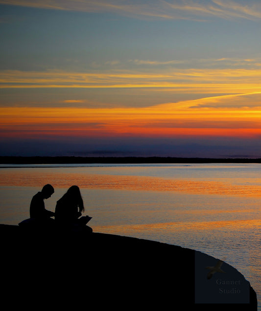 Love is fish and chips on the pier